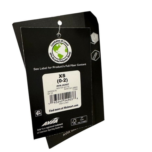 NWT Avia Women's Quilted Jacket With Thumbholes - Picture 3 of 8